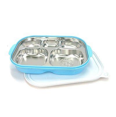 korea stainless steel lunch box|Pororo, Portable Stainless Steel Divided Food Tray, .